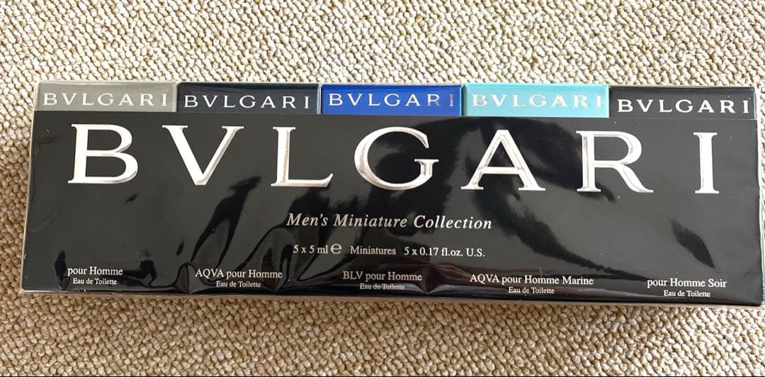 新品未開封BVLGARI Men's Miniature Collection