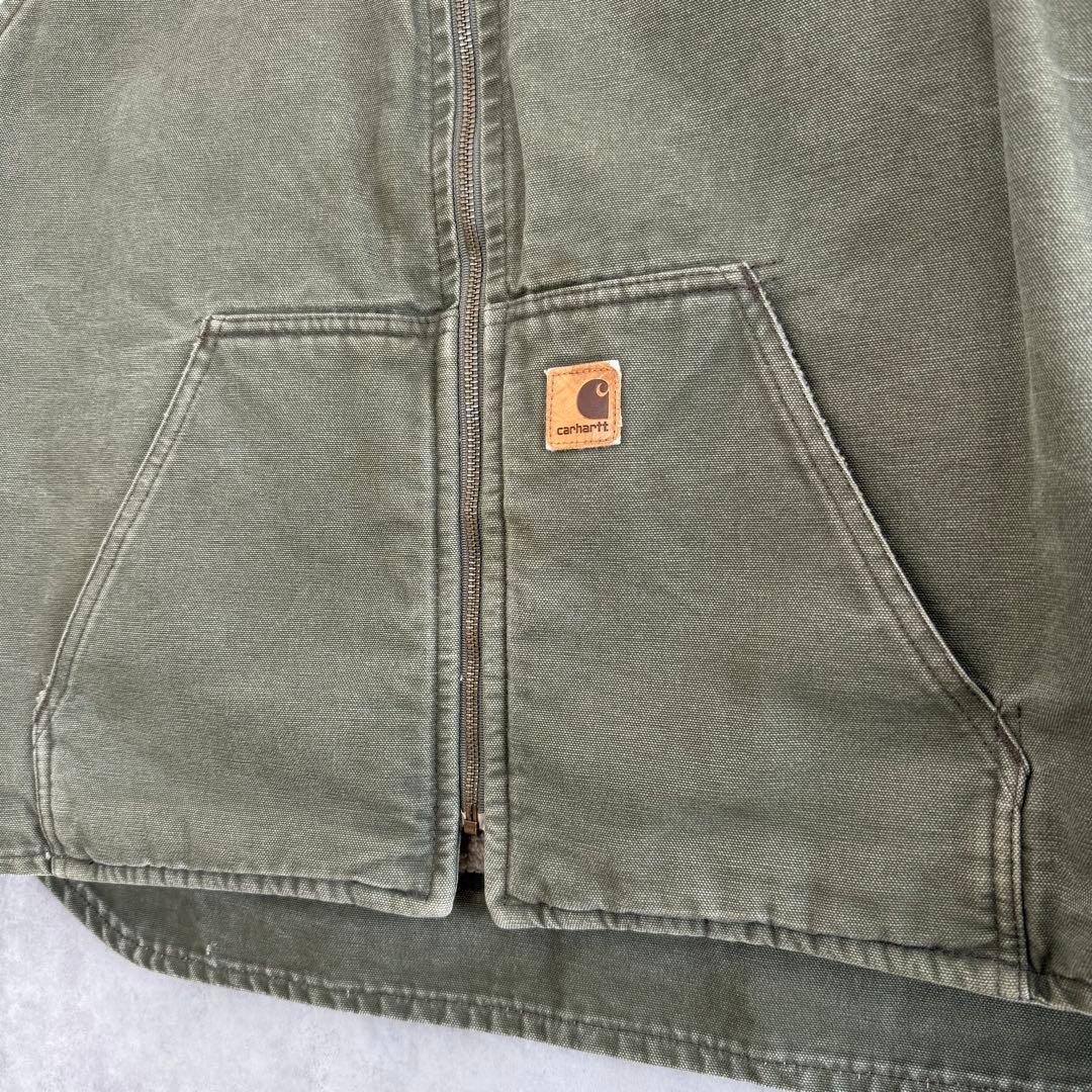Carhartt カーハート 裏ボアダックベスト XL ARG
