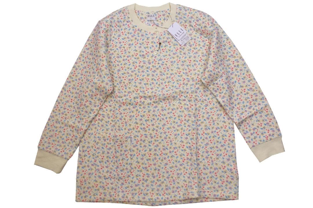 【新品】エルELLE　秋冬物あったかい中わた入り パジャマ（M)