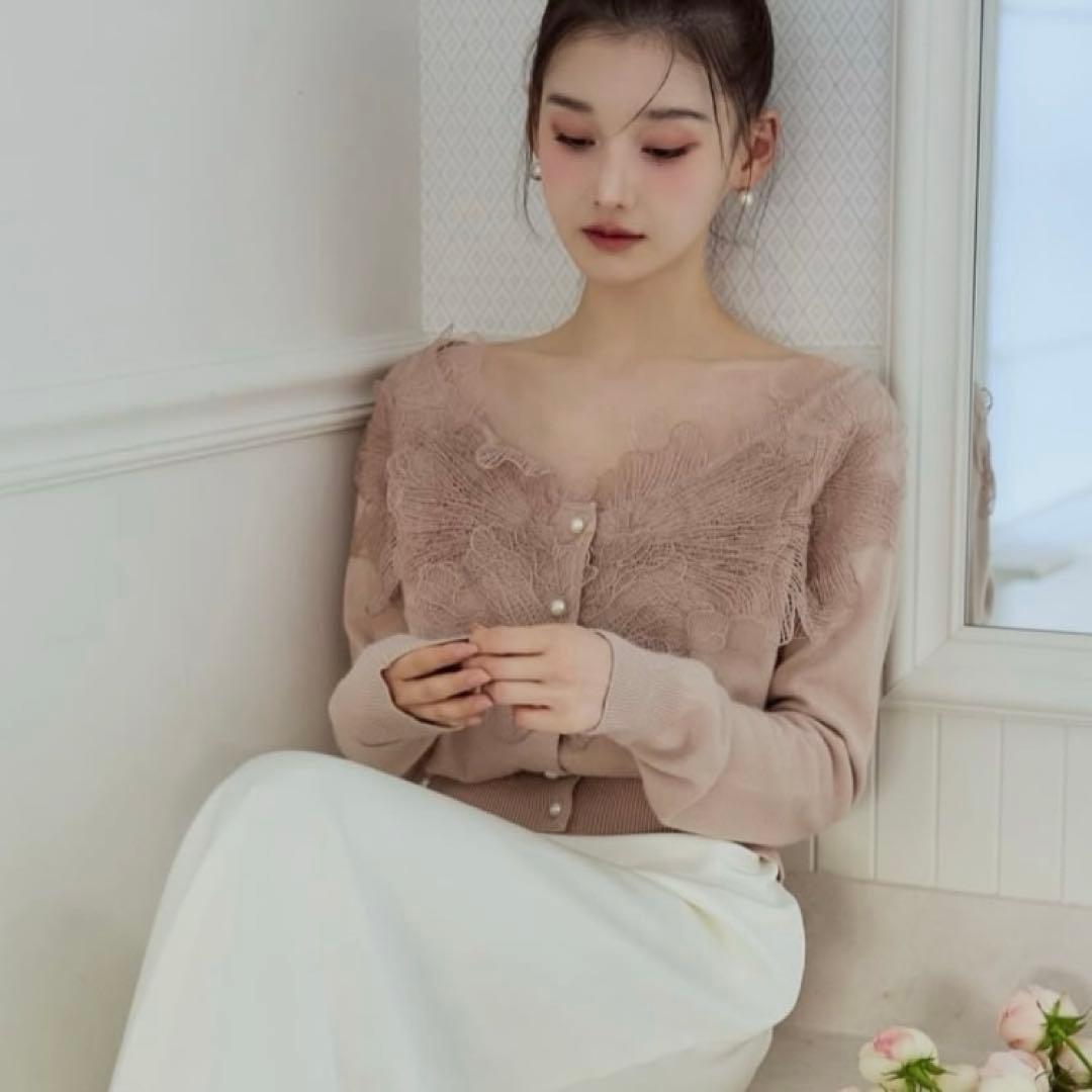 レースフリルカーディガン pola’ura polaura ポローラ　新品未使用