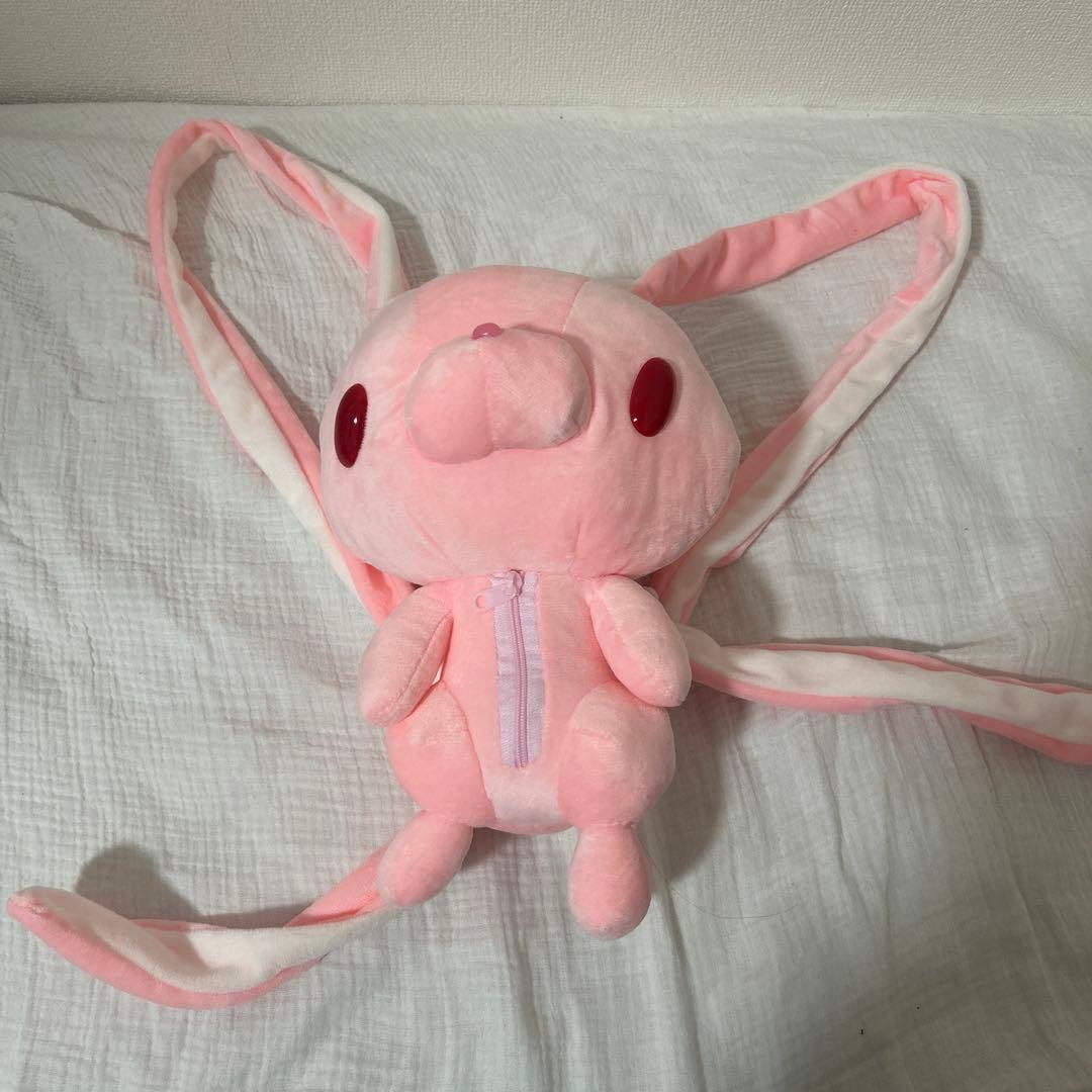 汎用うさぎ　ぬいぐるみ　リュック　 ピンク　森チャック いたずらぐまのグルーミー
