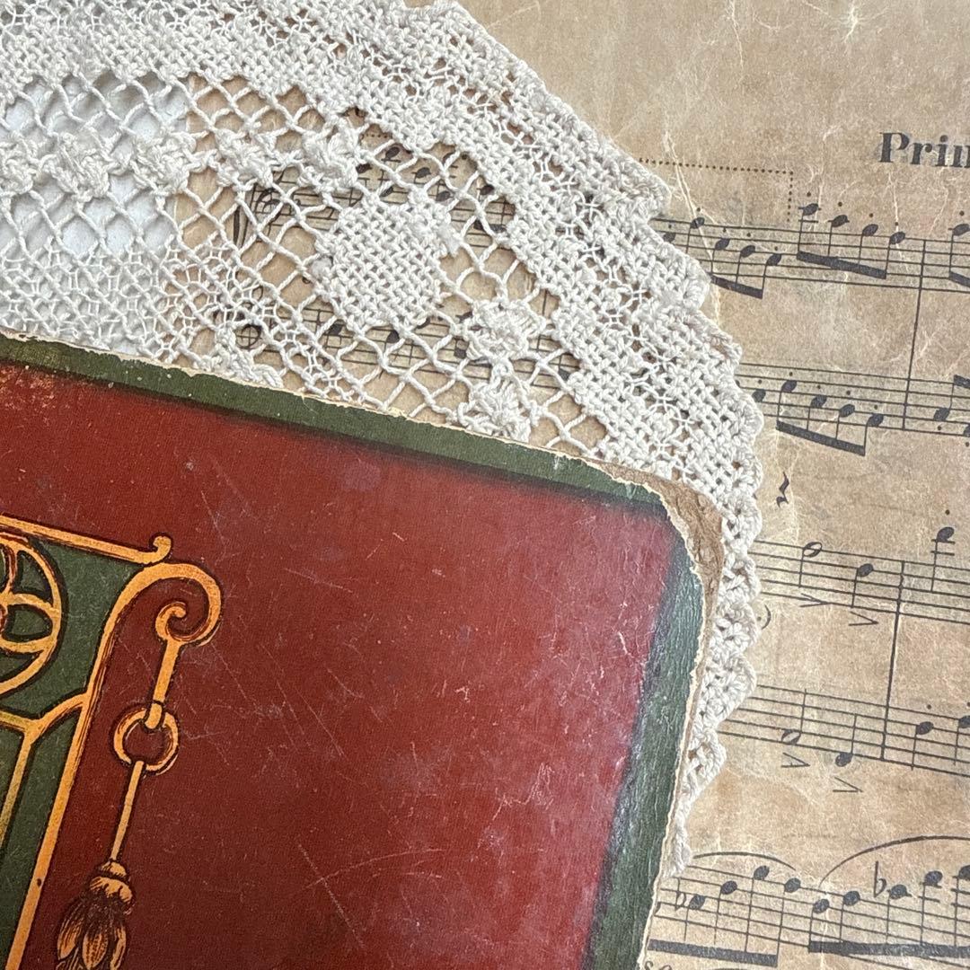 稀少1881年アンティーク美しい挿絵の絵本　洋書　古書ジャンクジャーナル素材にも