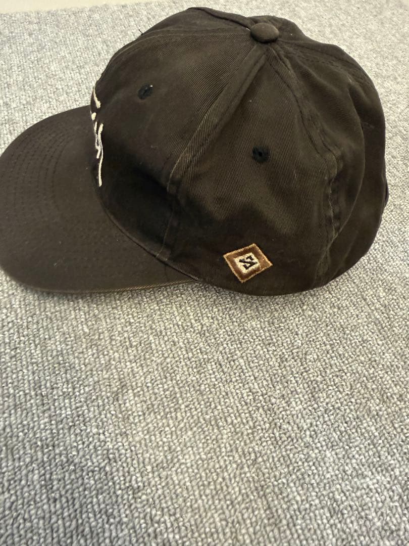 90s USA製 OLO STUSSY キャップ ストックロゴ ブラック