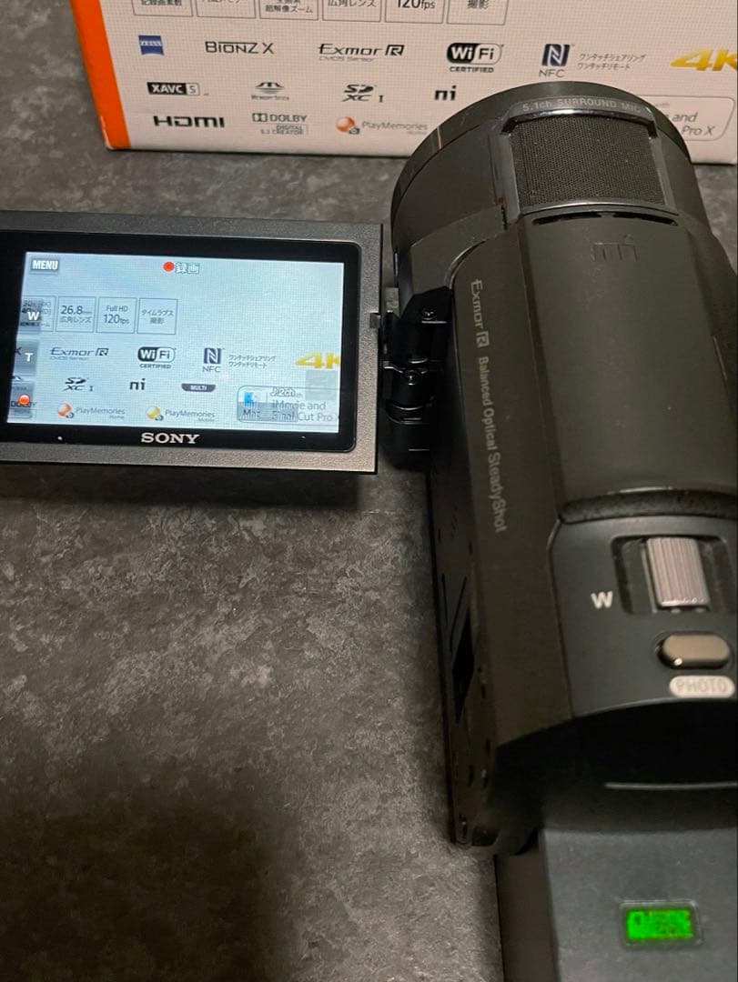 SONY 4Kビデオカメラ FDR-AX45 【動作確認済み・付属品完備】