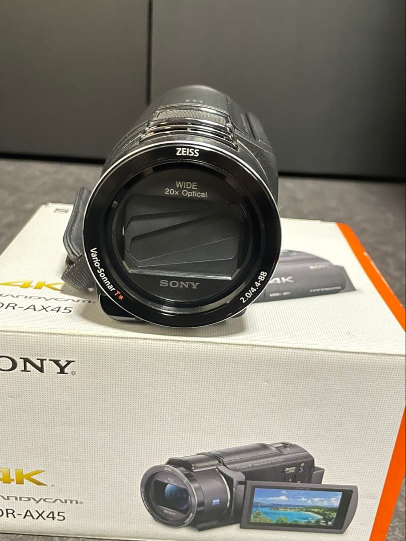 SONY 4Kビデオカメラ FDR-AX45 【動作確認済み・付属品完備】