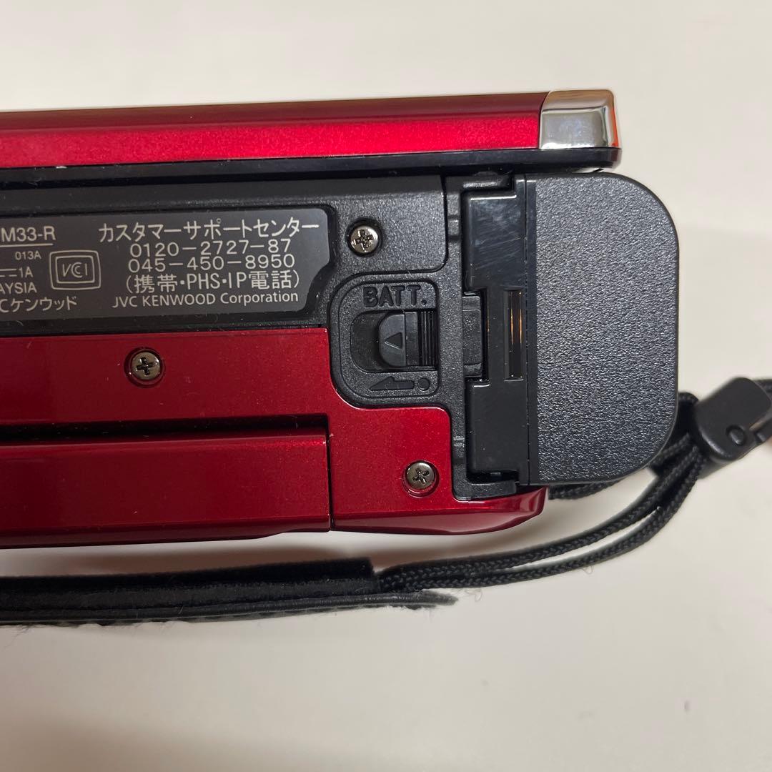 JVlC GZ-HM33-R レッド 充電コード付　動作確認済み　8＊82