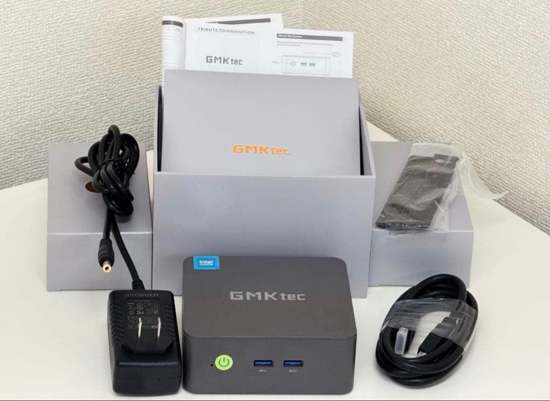 GMKtec ミニPC 8GB-256GB ELECOMマウスキーボード　付き