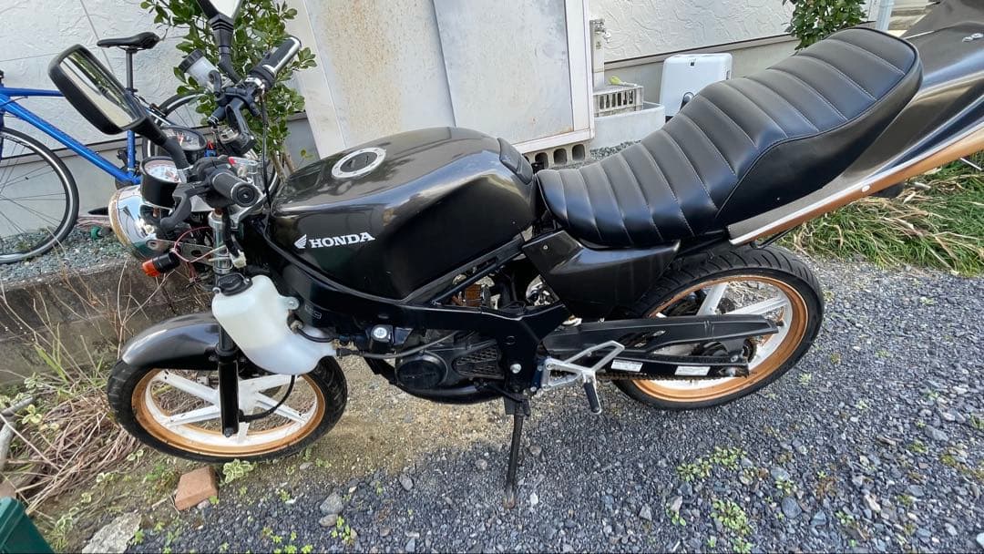 Honda バイク ブラック ホワイトリム NS-1