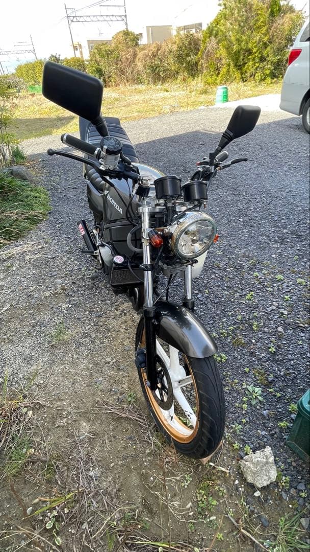 Honda バイク ブラック ホワイトリム NS-1