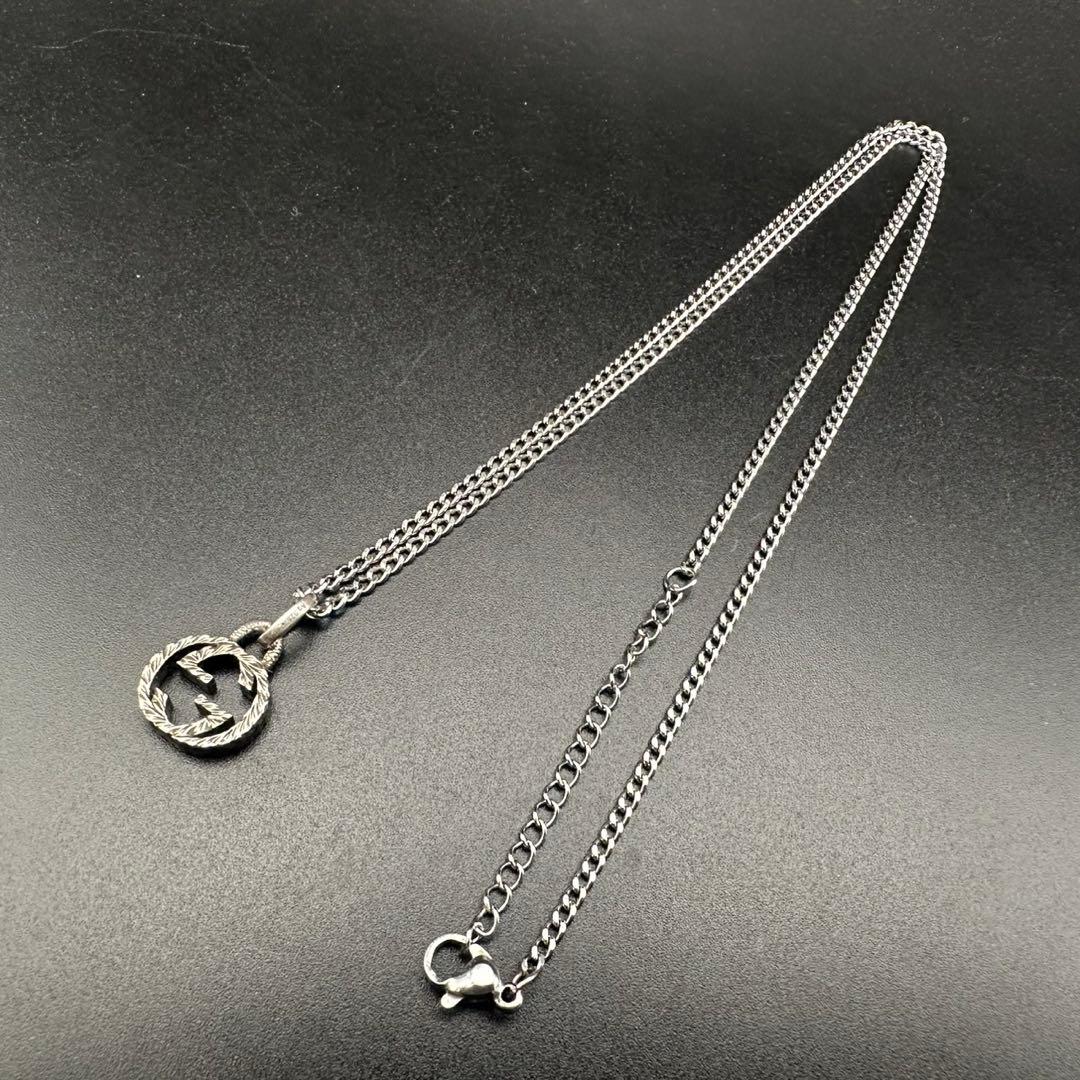 極美品✨GUCCI　グッチ　ネックレス　アラベスク　インターロッキング　1637
