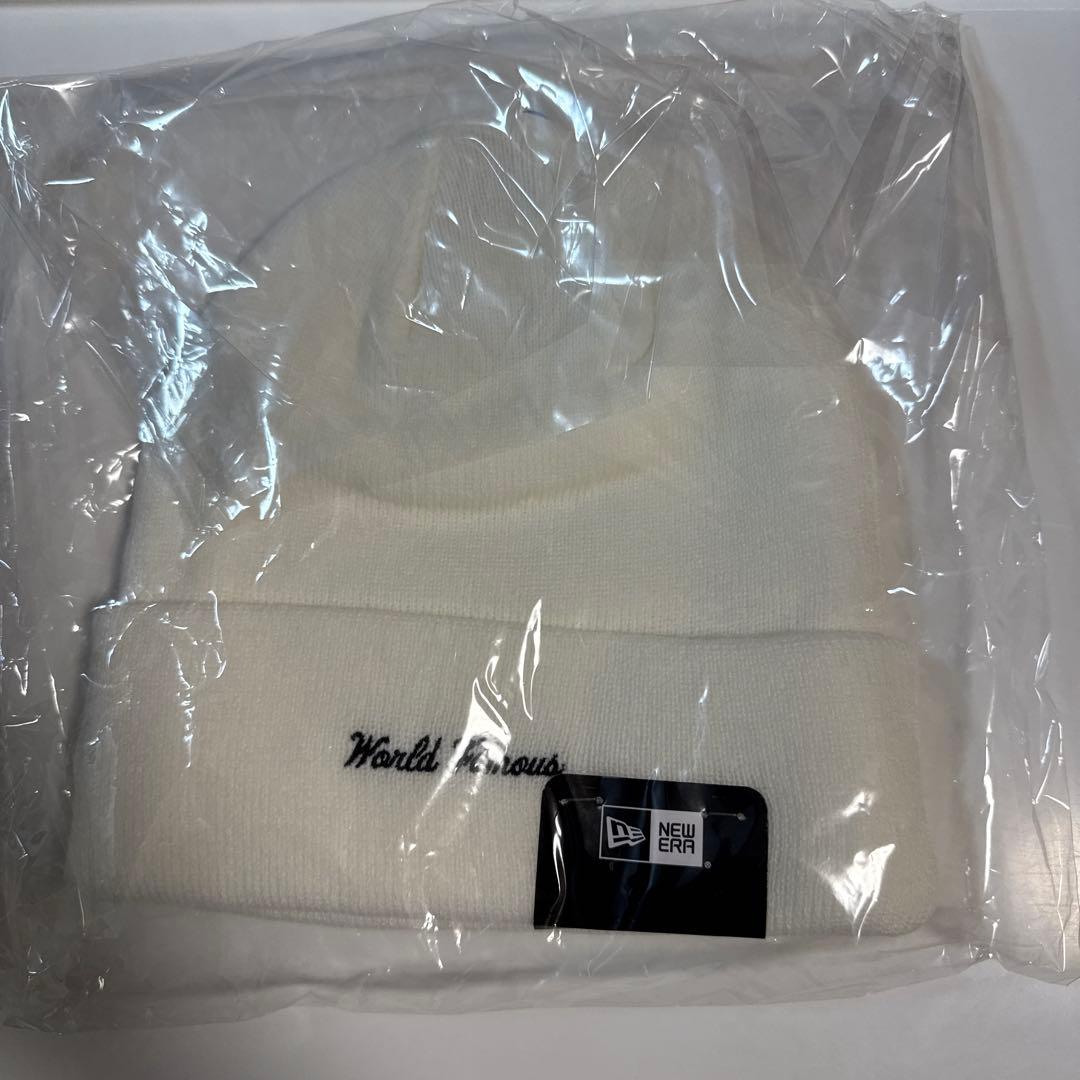 New Era® Box Logo Beanie White 白