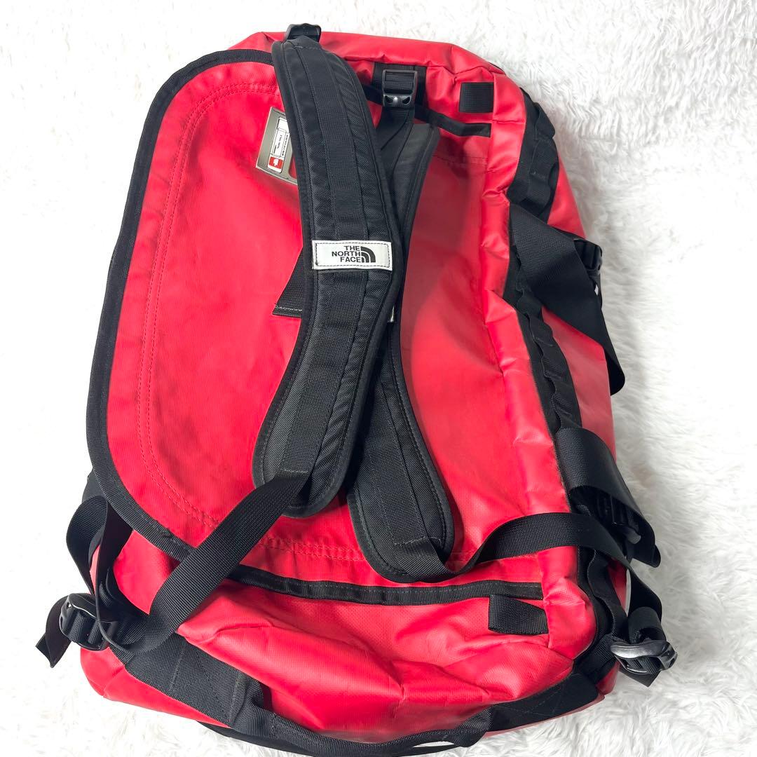 【美品】 ザノースフェイス ベースキャンプ ダッフルバッグ 大容量 レッド M
