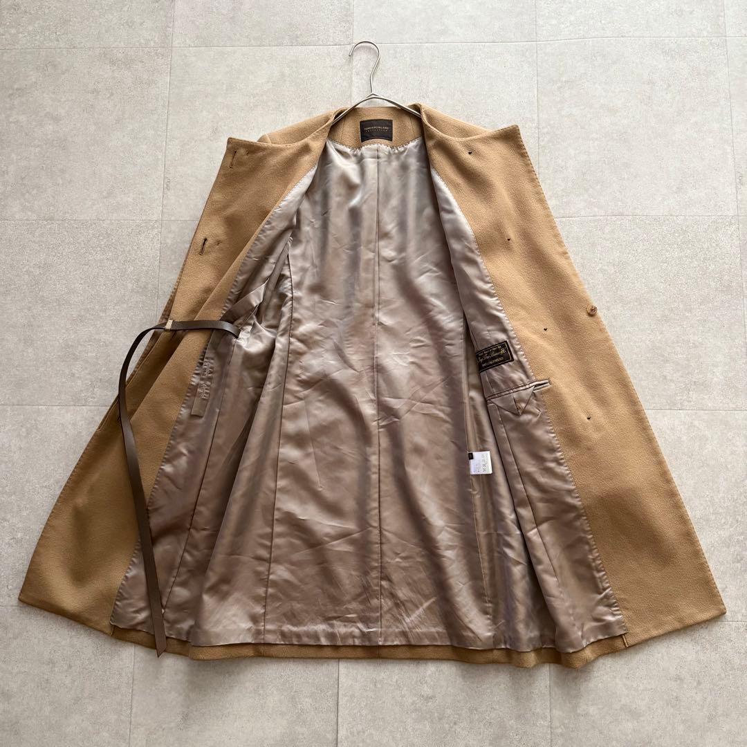 トゥモローランド　カシミヤ100%コート　ロロピアーナ生地　キャメル　38