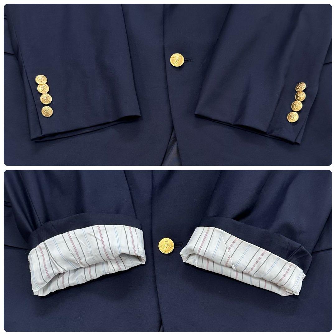 希少 3XL✨ラルフローレン 紺ブレ 金ボタン ネイビー テーラードジャケット