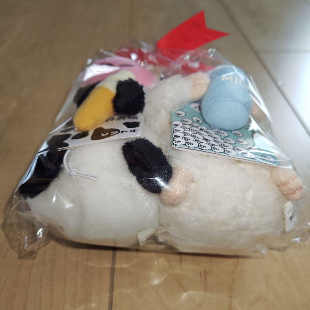 小岩井農場　ソフト牛　ミルキー羊　ぬいぐるみ　セット