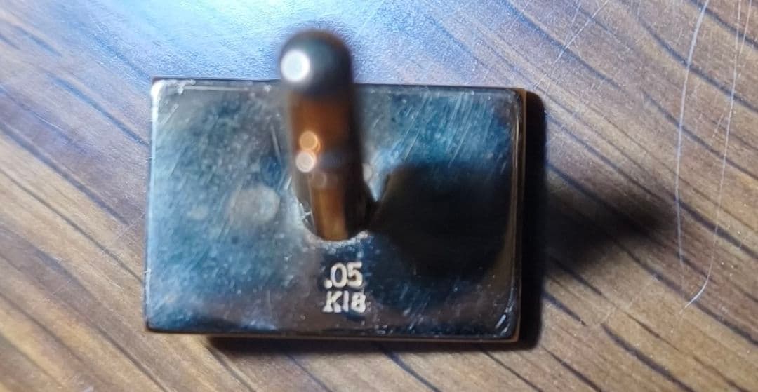 ​【純金資産】K18 天然ダイヤモンド 0.05ct カフス 5.4g 18金
