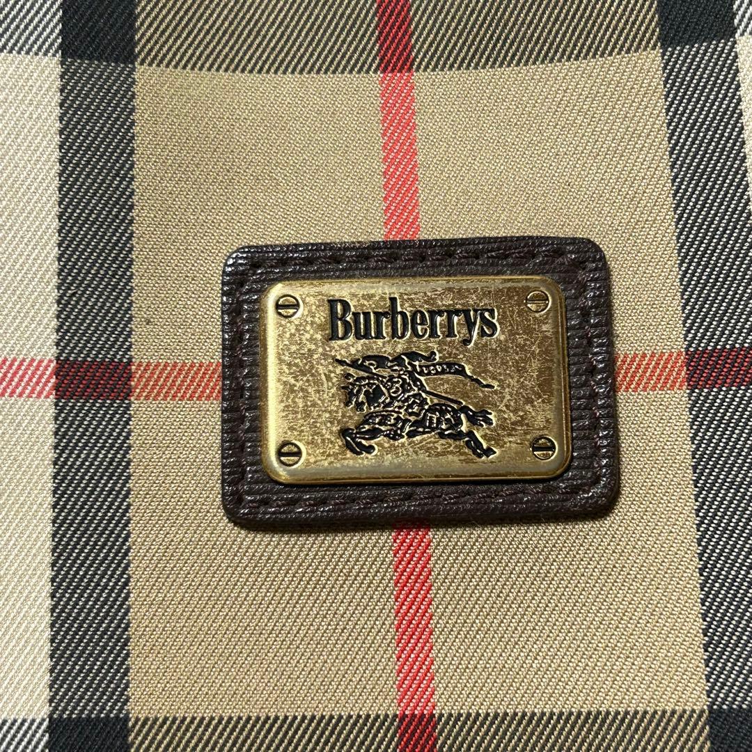 BURBERRY　バーバリー　ノバチェック　ハンドバッグ　ミニボストン　レザー