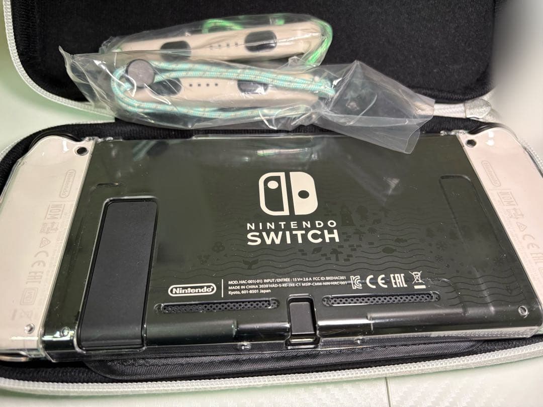 最終値下げ　Switch あつ森コラボ 充電器・透明ケース・ジョイコンストラップ