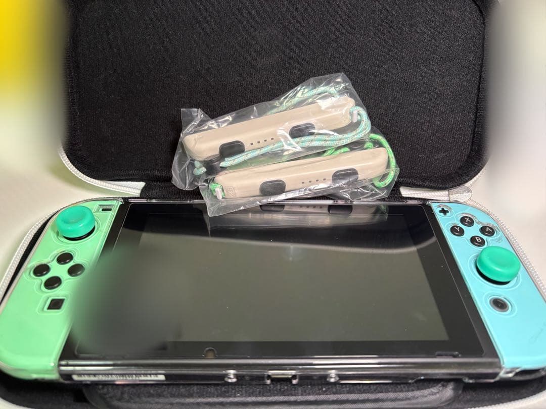 最終値下げ　Switch あつ森コラボ 充電器・透明ケース・ジョイコンストラップ