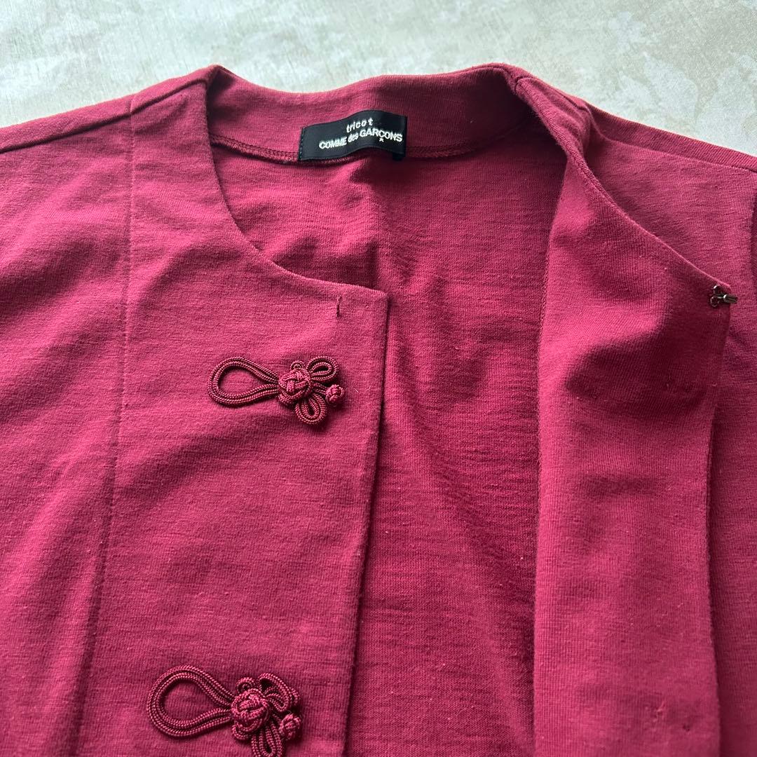 tricot COMME des GARCONS チャイナ　カーディガン　半袖