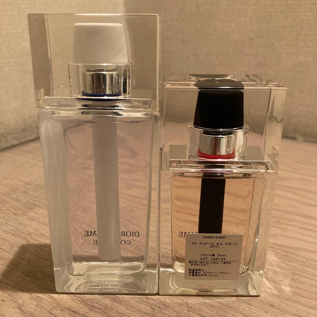 Dior Homme Cologne（使用済）1本＋Sport1本＝2本セット