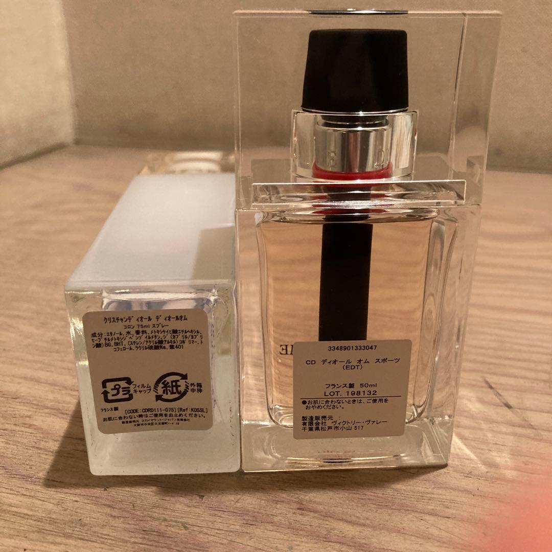 Dior Homme Cologne（使用済）1本＋Sport1本＝2本セット