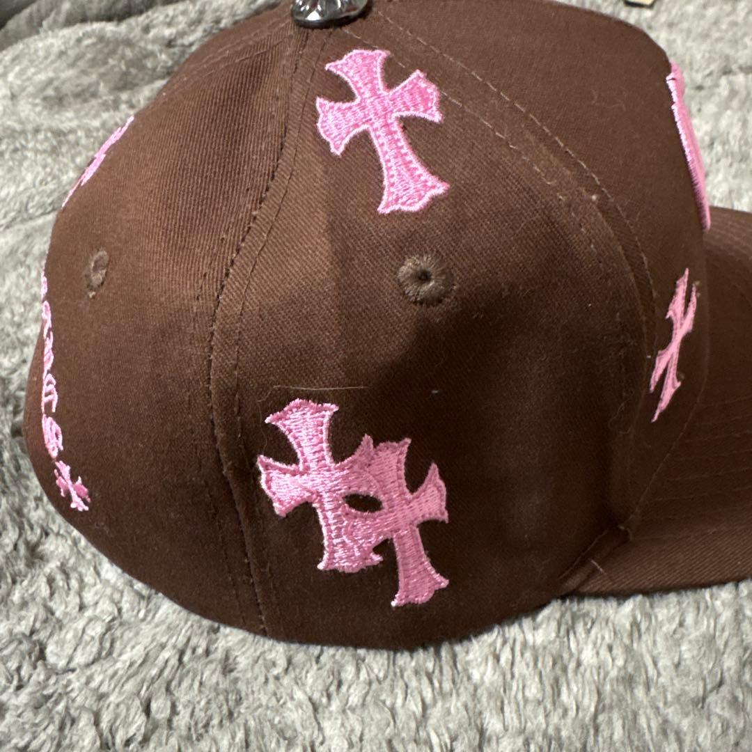 【新品】 Chrome Hearts クロスレザーパッチ ベースボールキャップ