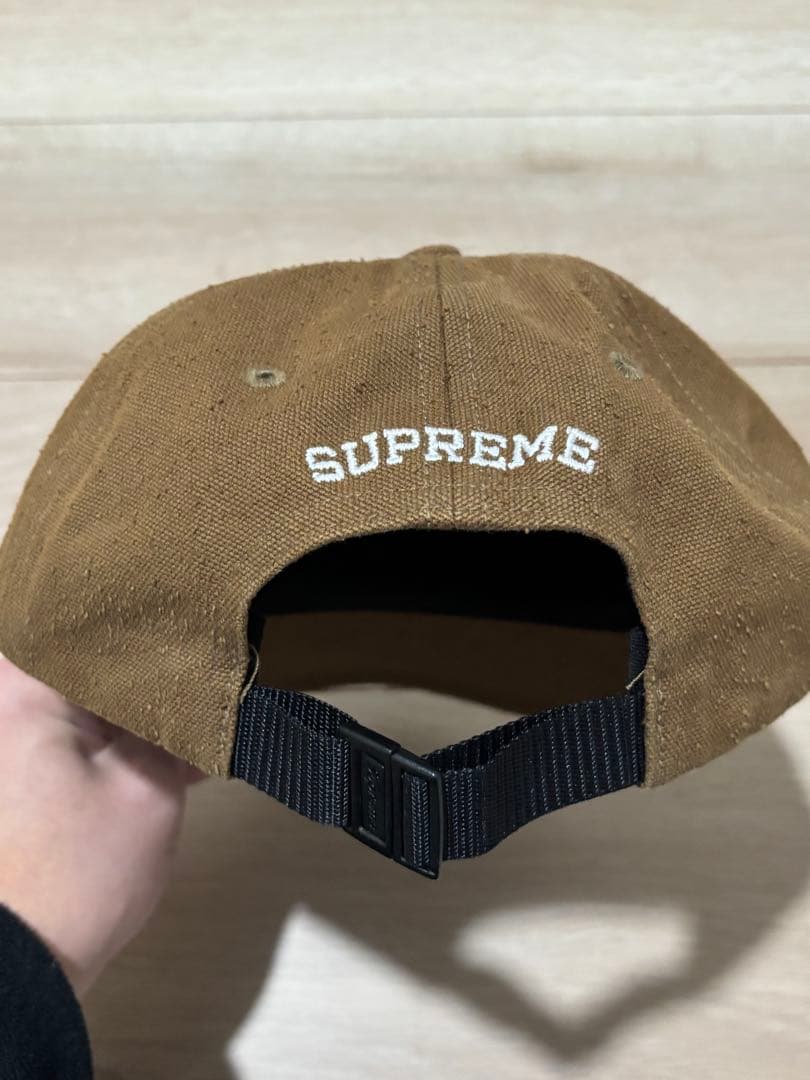 帽子 Supreme Classic Logo 6-Panel Olive Brown