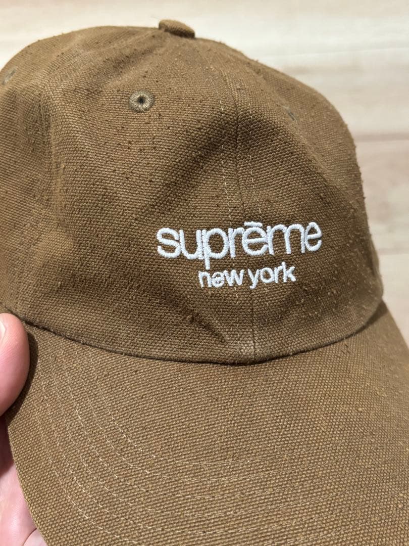 帽子 Supreme Classic Logo 6-Panel Olive Brown