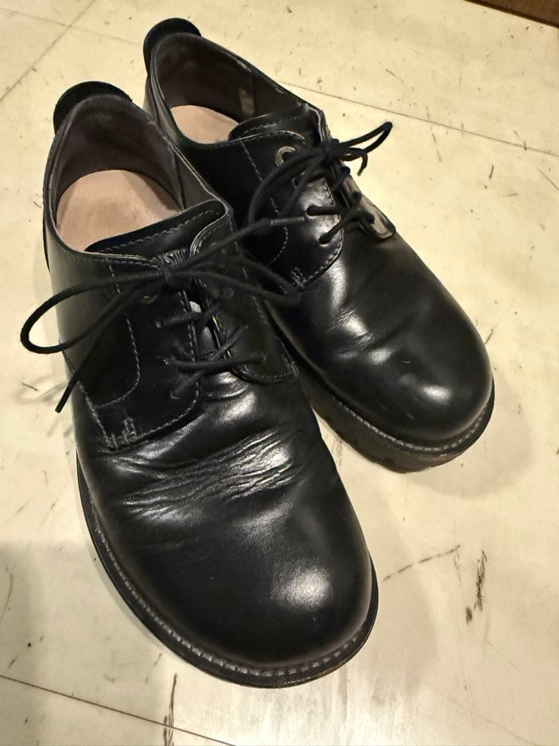 BIRKENSTOCK ギルフォード 26.5 ポストマン 黒 レザー 41