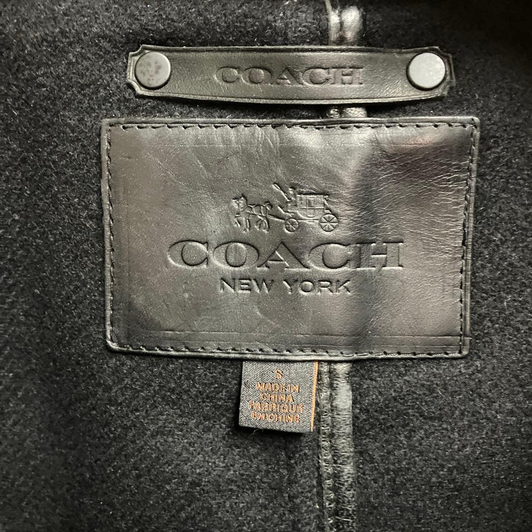 coach ブラック ダッフルコート