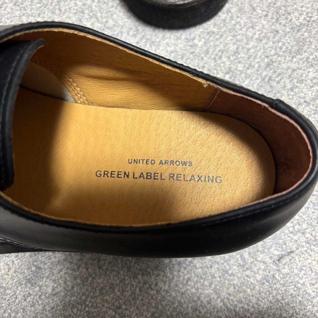 【新品】green label relaxingモックトゥ レザー シューズ