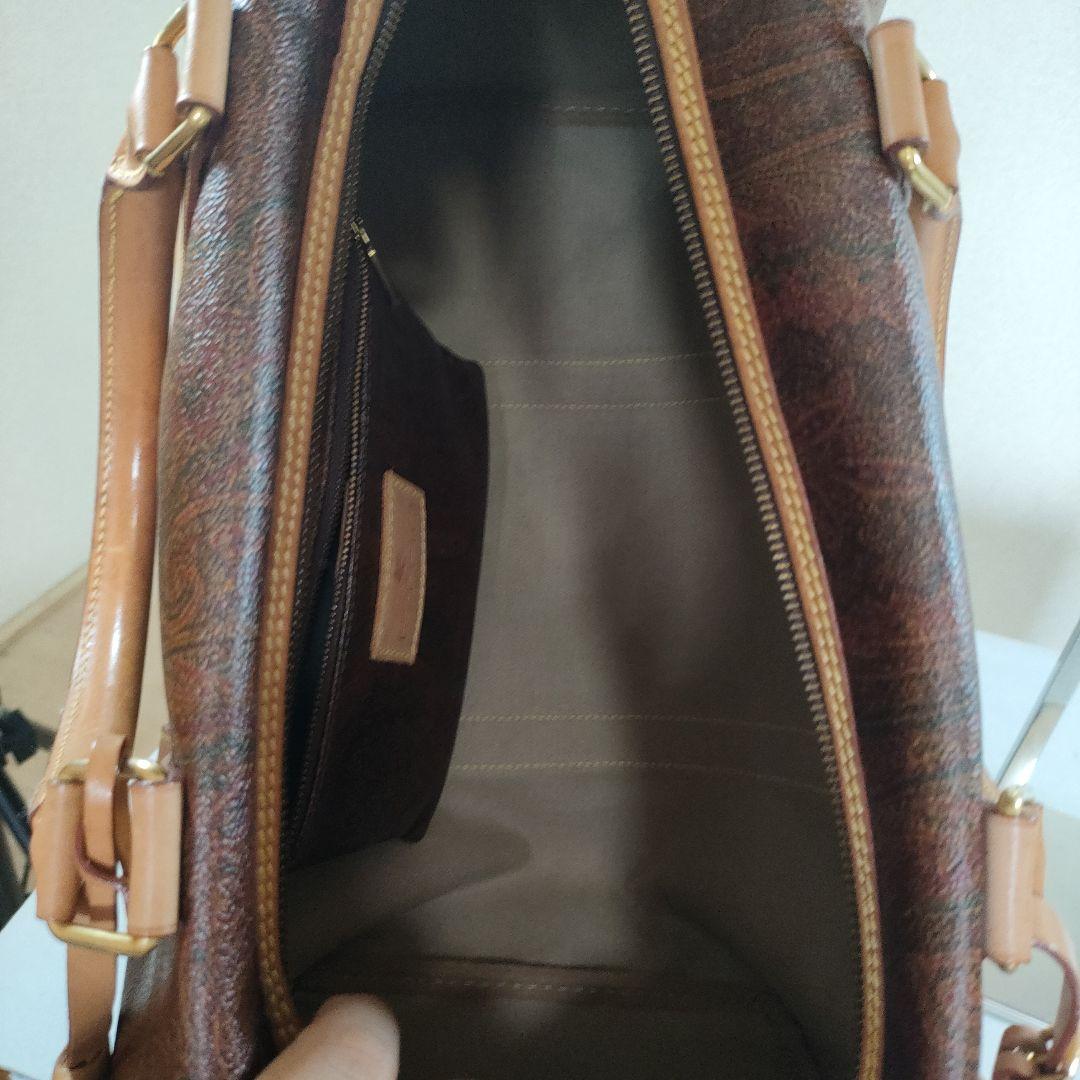 あ　ETRO　エトロ　ペイズリー柄　ボストンバッグ