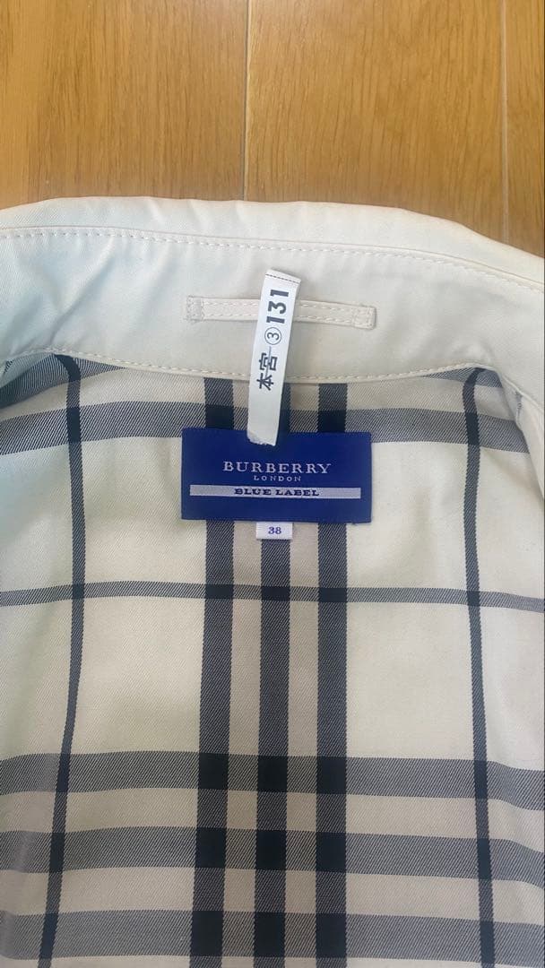 BURBERRY ホワイト トレンチコート 38