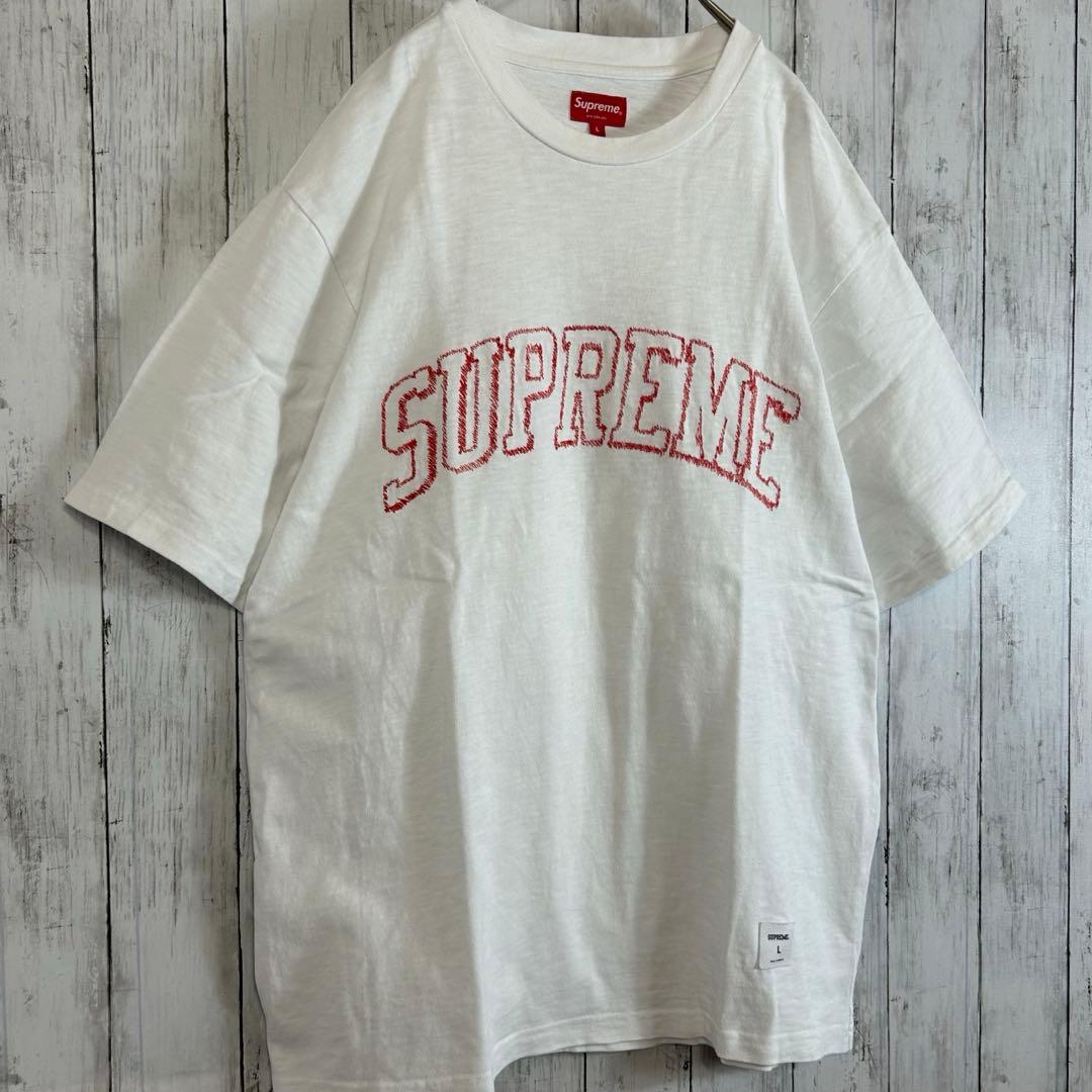トップス Supreme Sketch Embroidered S/S Top