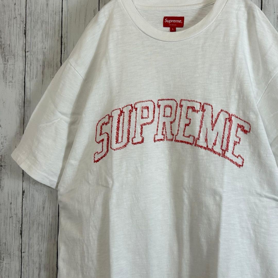 トップス Supreme Sketch Embroidered S/S Top