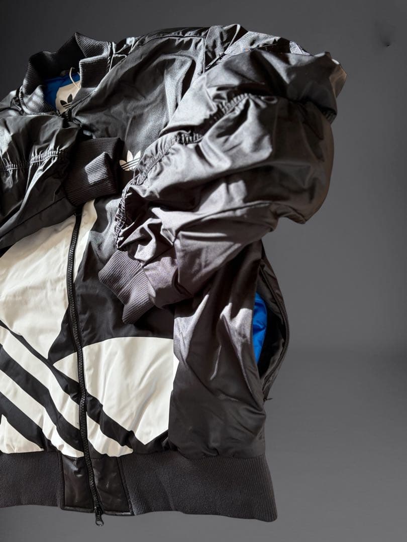 adidas チラックス ロゴ パデッドジャケット ブラック 2XL 新品未使用
