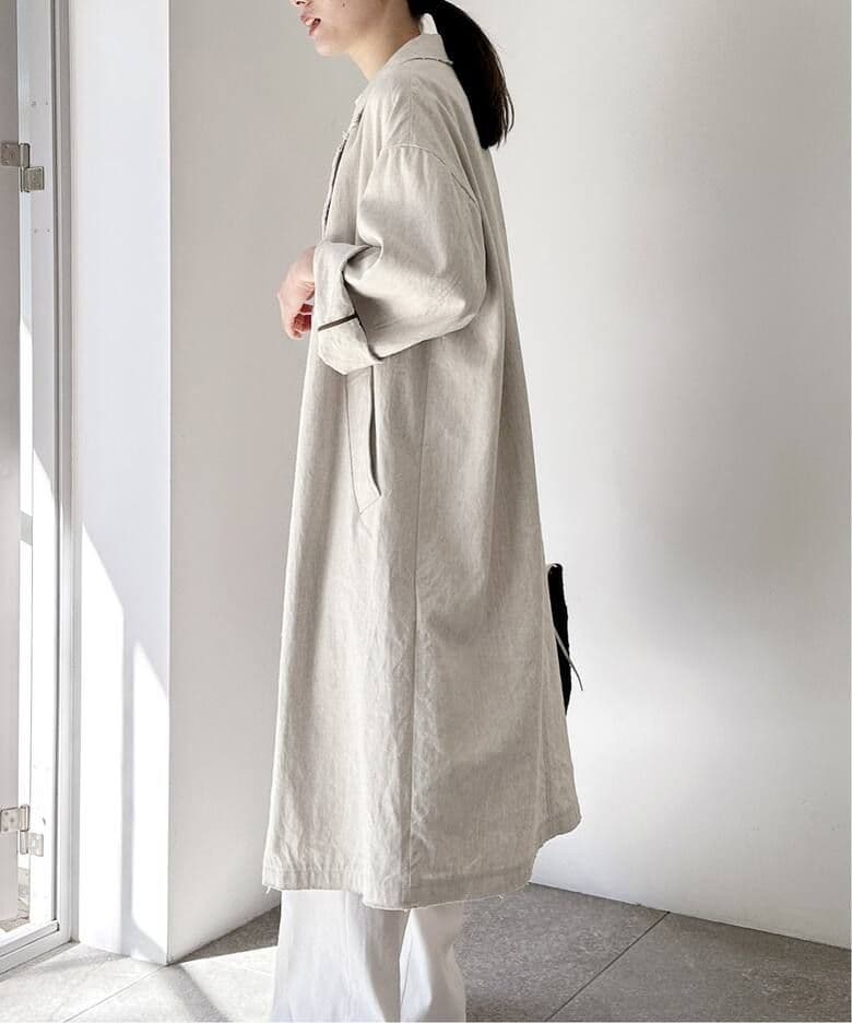 FRAMe WORK 綿麻ポプリンコート 定価35,200円