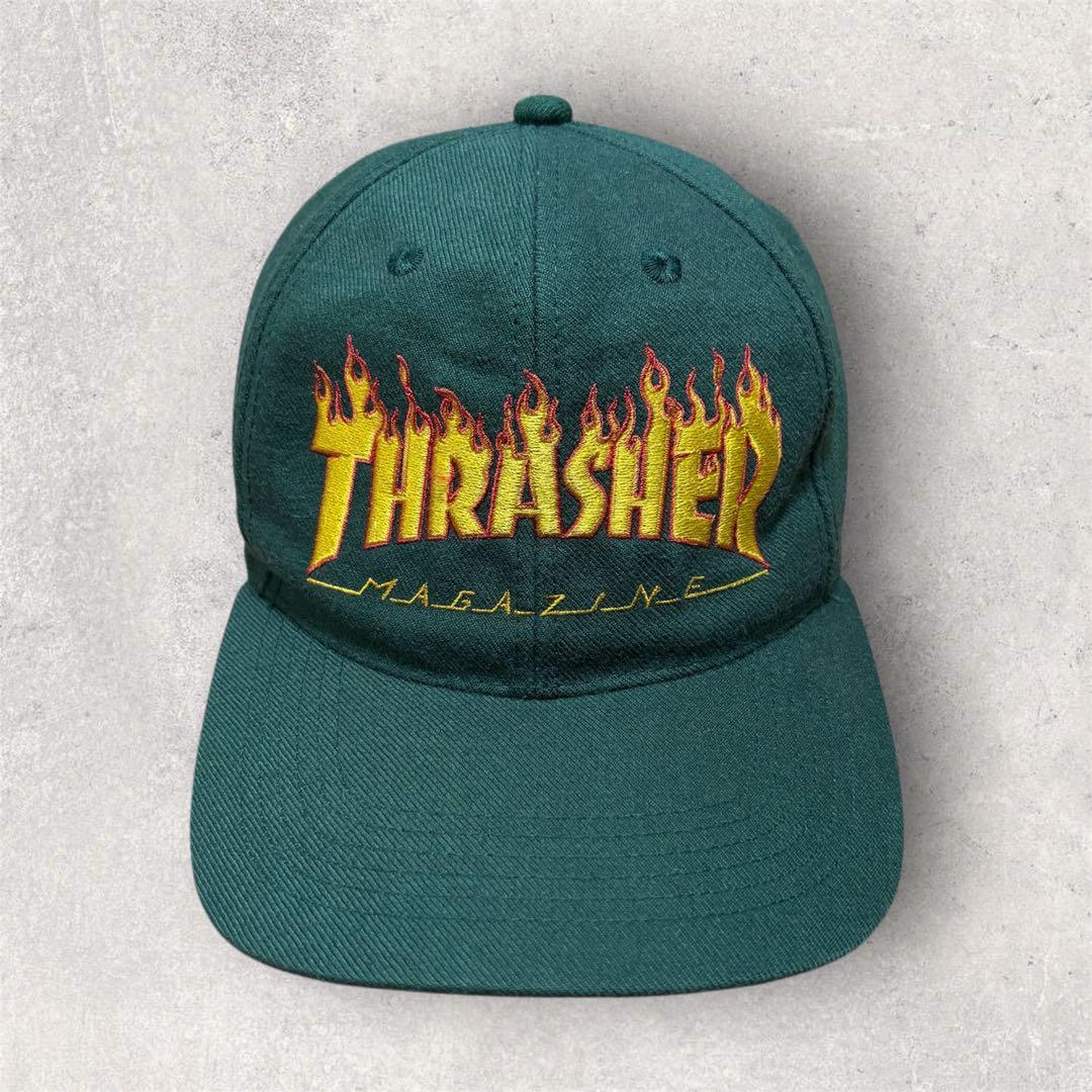 90s THRASHER キャップ オールドスケート USA製 ストリート