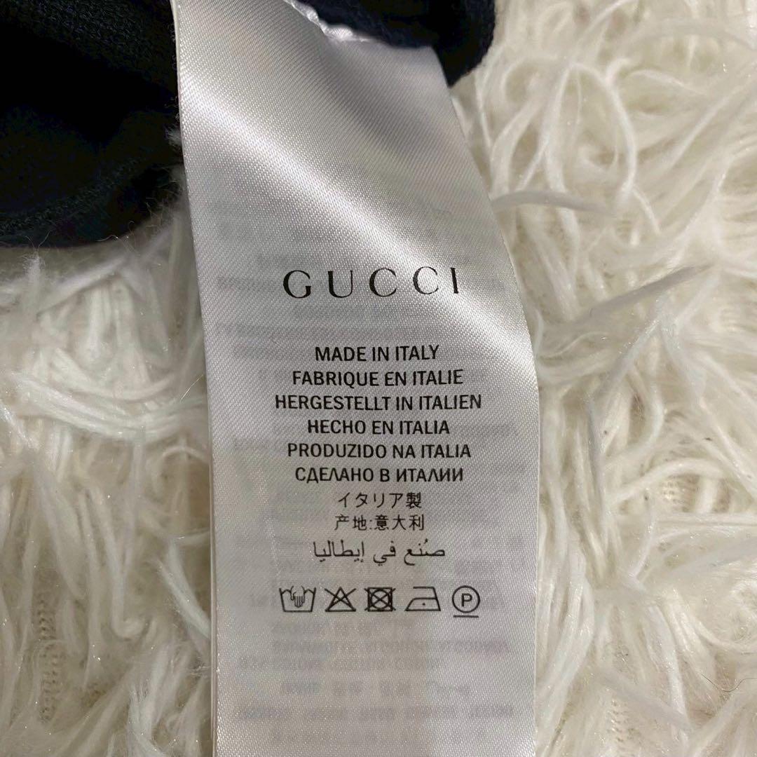 GUCCI グッチ　ポロシャツ　刺繍　現行タグ