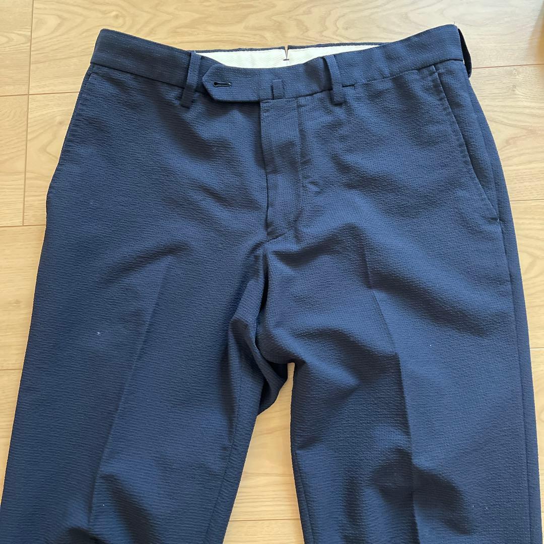 庭師のエマ様　マッキントッシュ　サッカー　スーツ　セットアップ　ネイビー