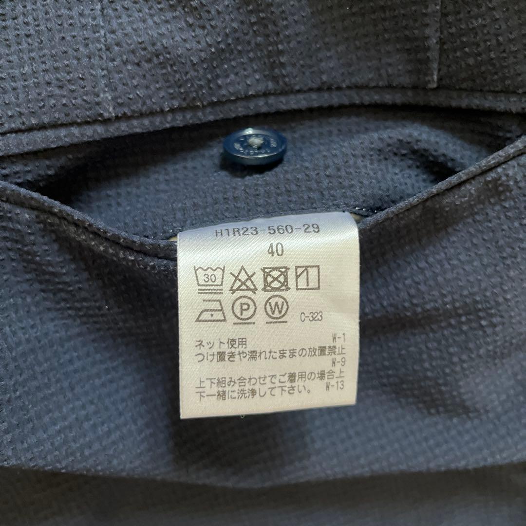 庭師のエマ様　マッキントッシュ　サッカー　スーツ　セットアップ　ネイビー