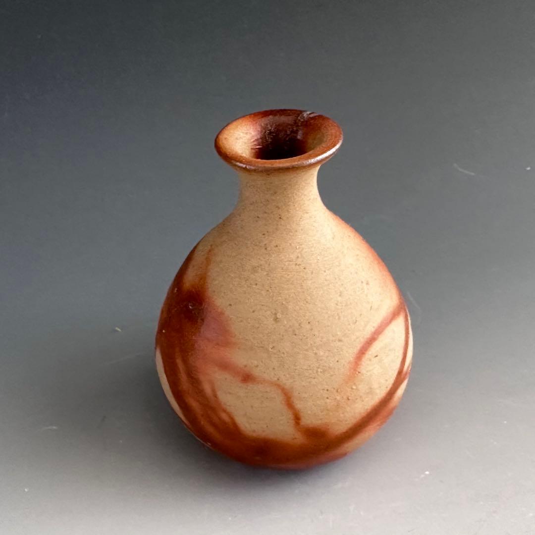 酒器　備前焼　火襷　徳利　伊勢崎卓　共箱　陶芸　酒次　懐石　和の器　和食器