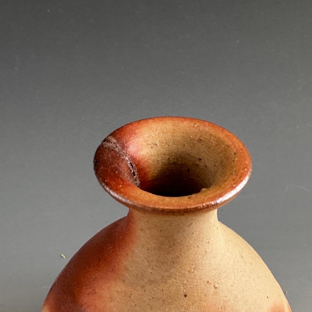 酒器　備前焼　火襷　徳利　伊勢崎卓　共箱　陶芸　酒次　懐石　和の器　和食器