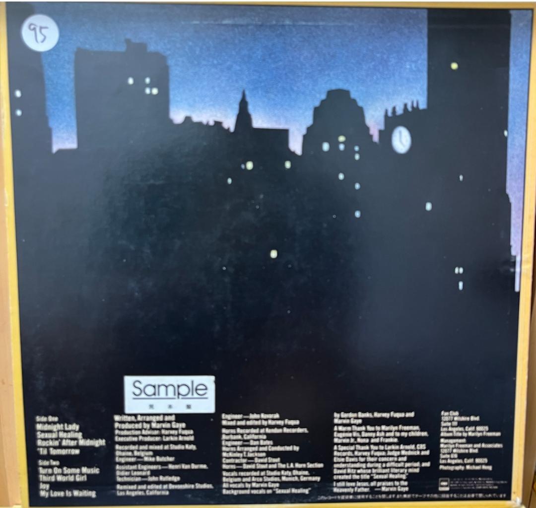 洋楽 LP Marvin Gaye Midnight Love Promo