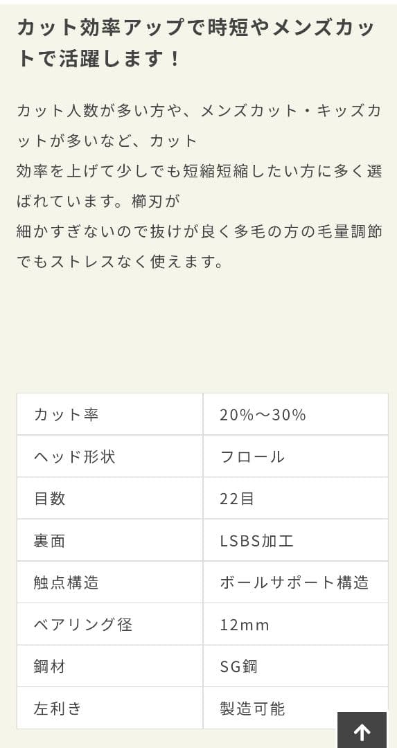 シザーズジャパンセニングシザー（LVF32.5%24i09Y）
