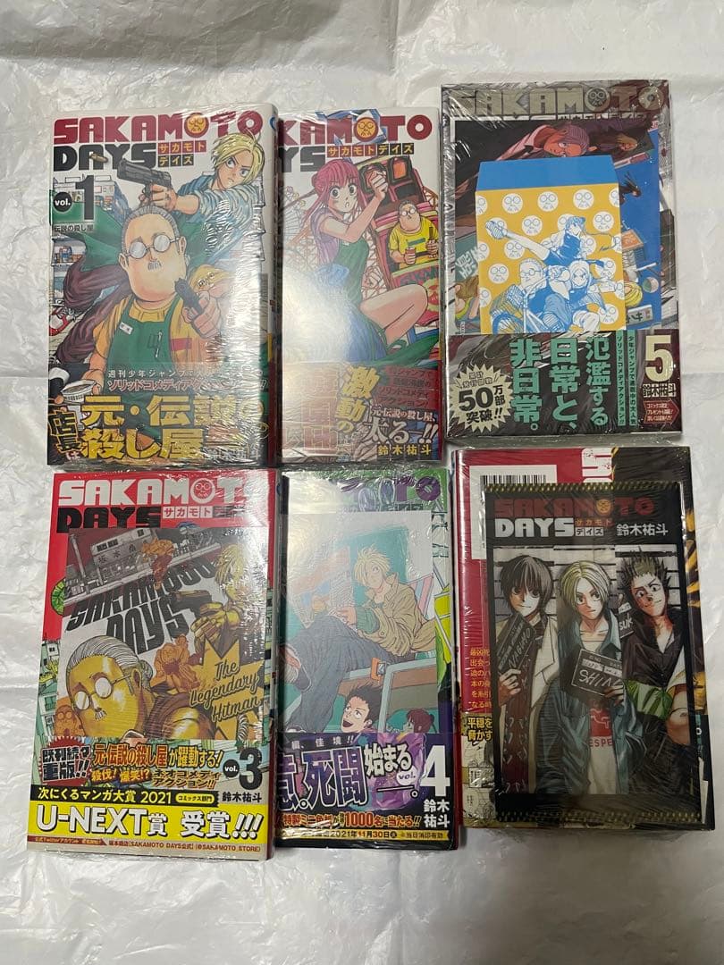 サカモトデイズ　SAKAMOTODAYS 1〜4巻　6巻　5巻のみ欠品　初版
