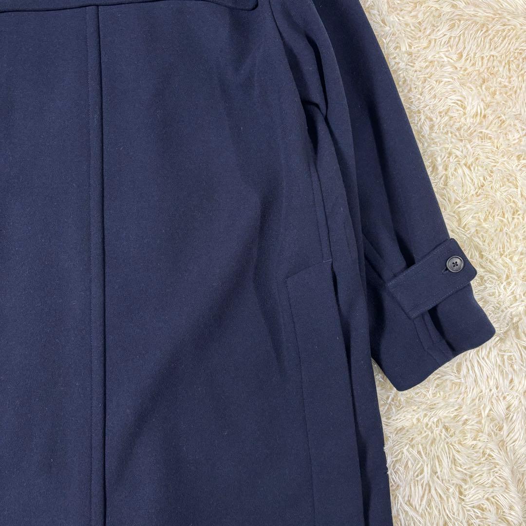 ユニクロ +J ウール オーバーサイズ ダッフルコート ネイビー UNIQLO