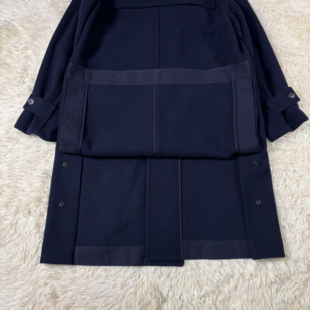 ユニクロ +J ウール オーバーサイズ ダッフルコート ネイビー UNIQLO