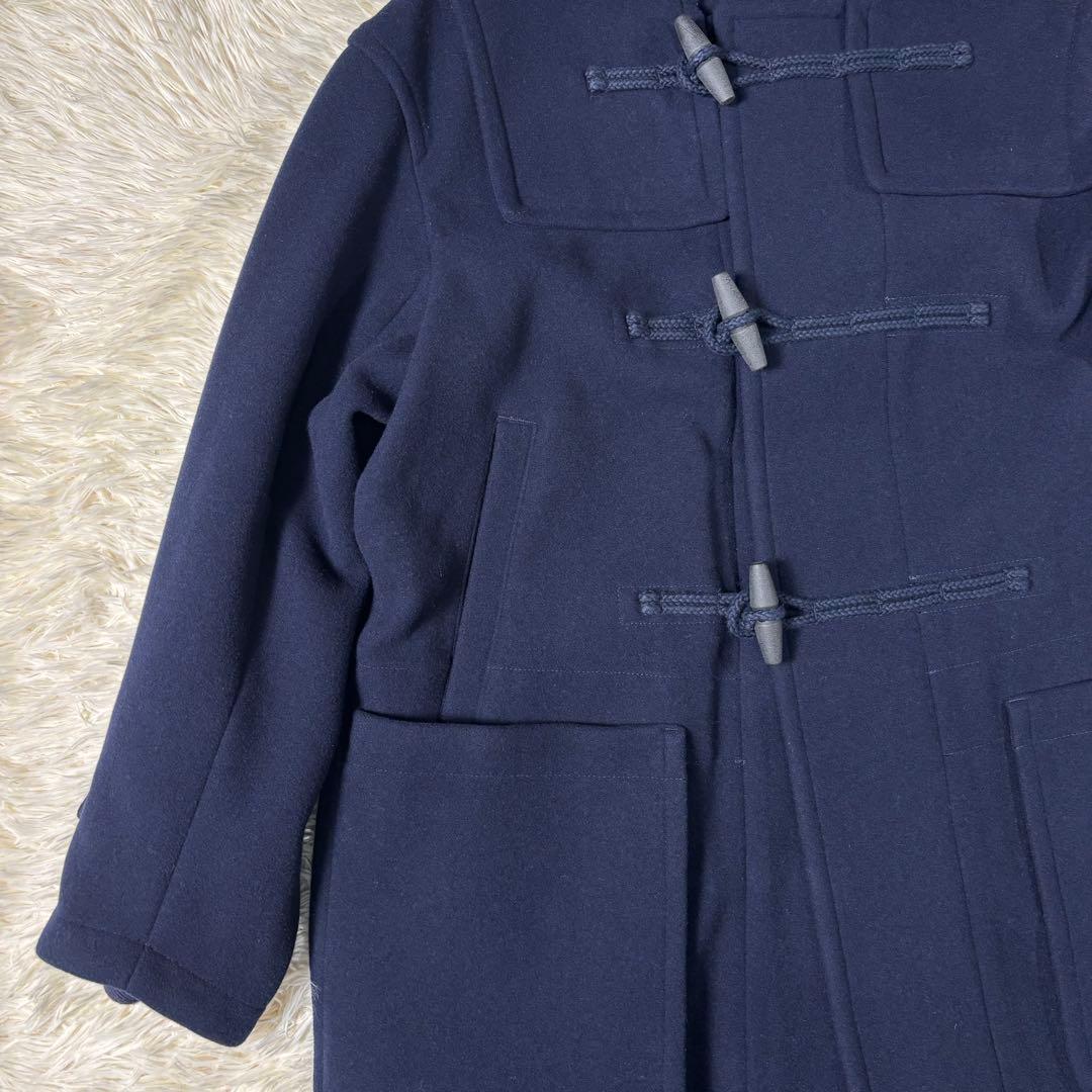ユニクロ +J ウール オーバーサイズ ダッフルコート ネイビー UNIQLO